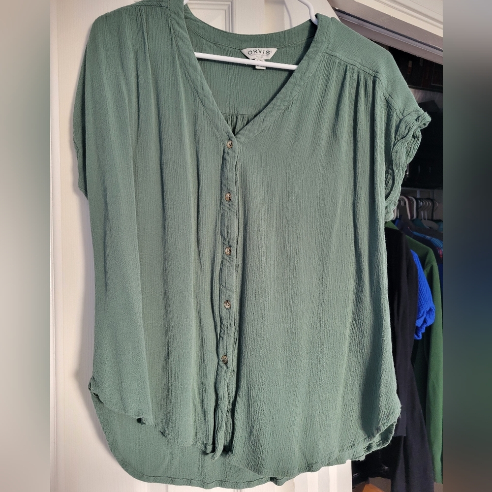 Orvis Classic Green Blouse